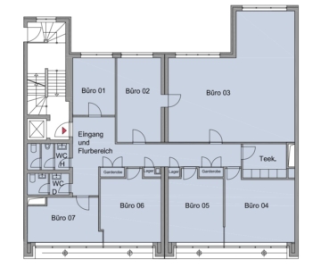 Say hello to: Helle Büros in bester Lage, 20457 Hamburg, Bürofläche