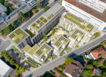 Vogelperspektive Mozartstraße - Say hello to: Bürofläche in Mixed Used Objekt